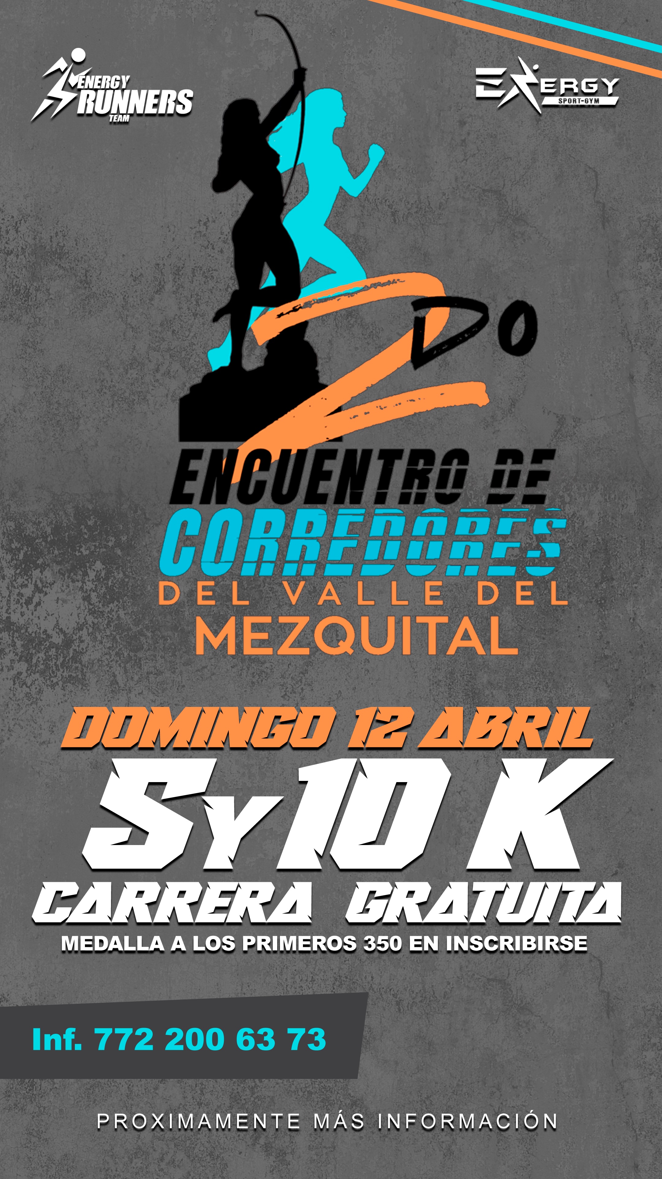 Flyer de "Encuentro De Corredores Del Valle Del Mezquital" 2da Edición